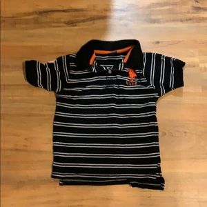 Boys US Polo Black and white Shirt